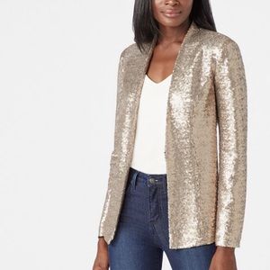 ⭐️✨NWT Gold Sequin Just Fab Blazer